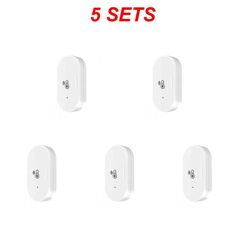 Tuya ZigBee Smart Temperature Sensor and Humidity Sensor with Battery Indoor Thermometer Monitor Work With Alexa Google Home
