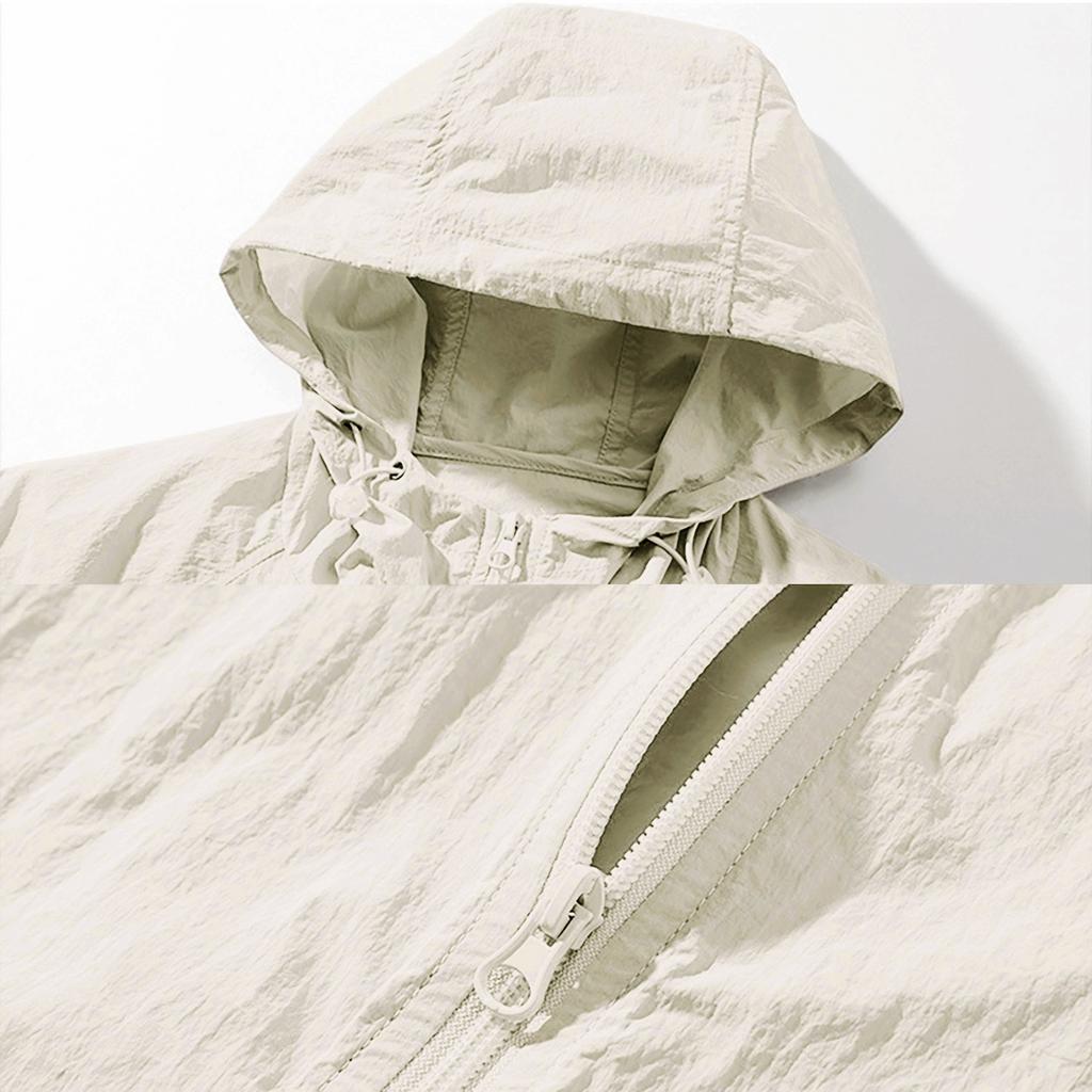 Men's Outdoor Casual Loose Sun Protective Clothing Punch Jacket Coat