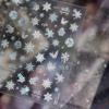 Tomoni Shell Light Winter Dream Nail Stickers - Ice Transparent Snowflake & Butterfly Decoration.