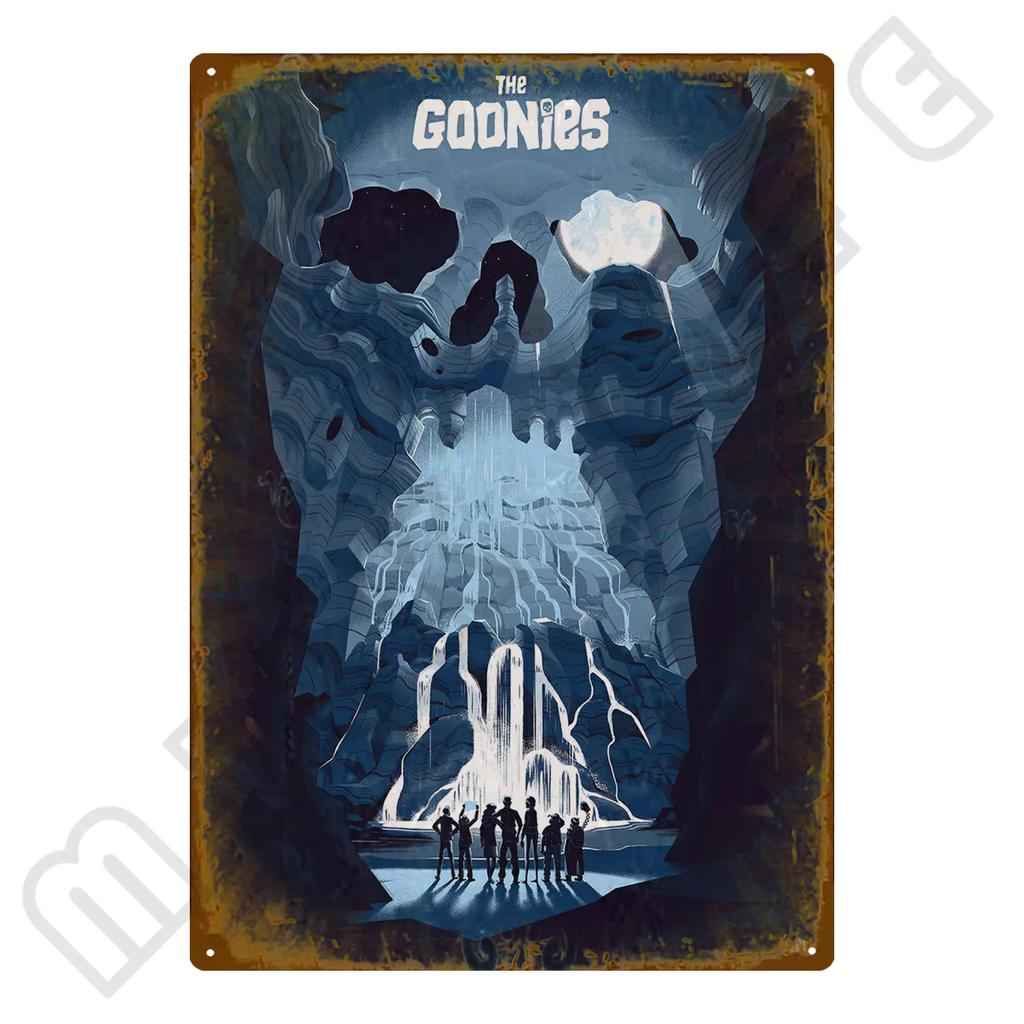 Klassischer Film GOONIES Kinoposter Blechschild für Zuhause Bauernhaus Café Küche Badezimmer Toilette Wohnzimmer Wanddekoration