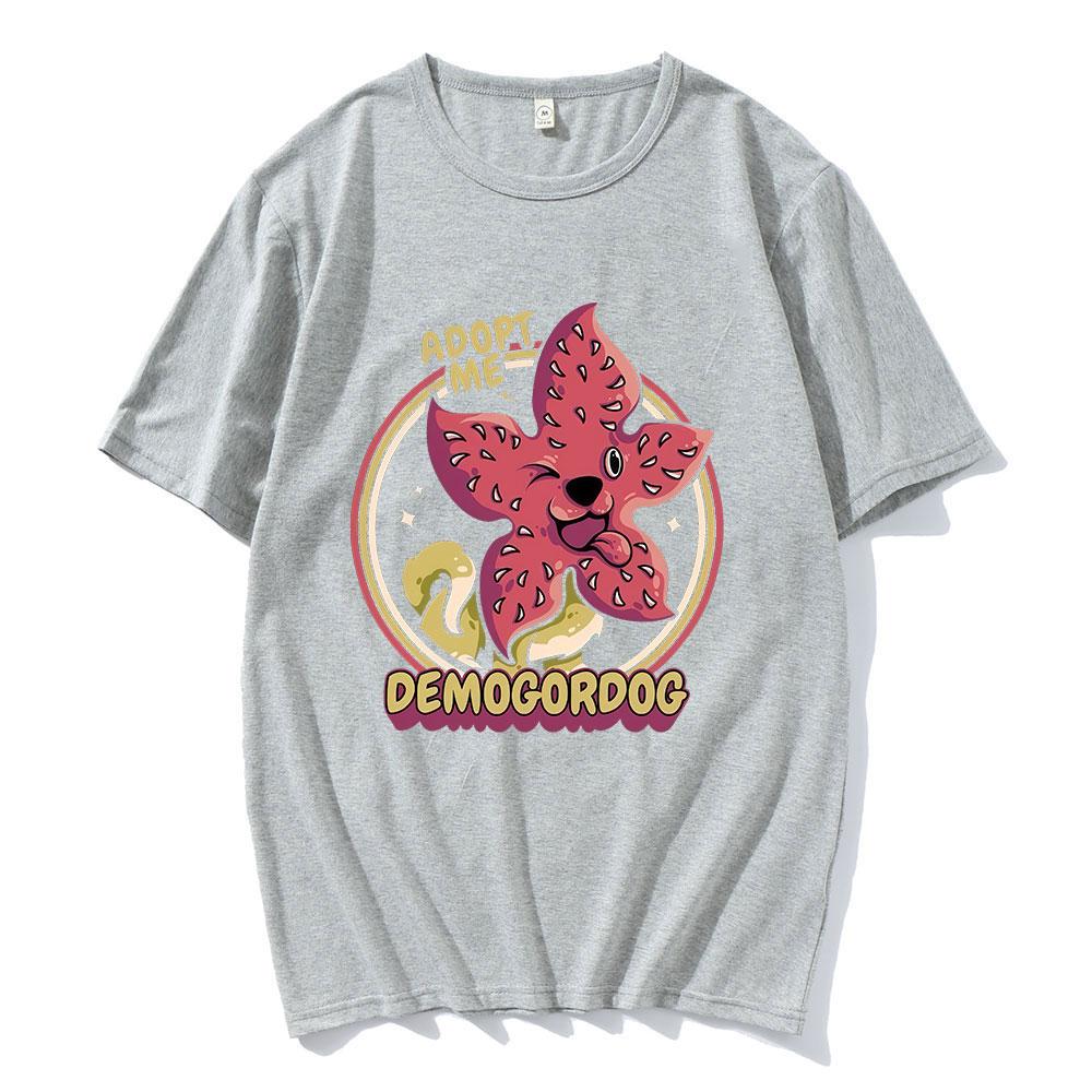 

Adoption Me Demogorgon Man Eating Flower Pattern 2026 Summer Mens Womens Casual Luxury Fashion Retro Cotton Tshirt Street Y2K 4XL
