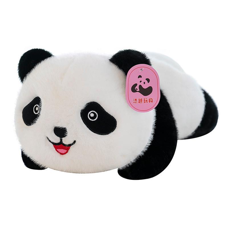 Cartoon Panda Stuffed Animal Short Plush Toy Lulls Children To Sleep As A Gift