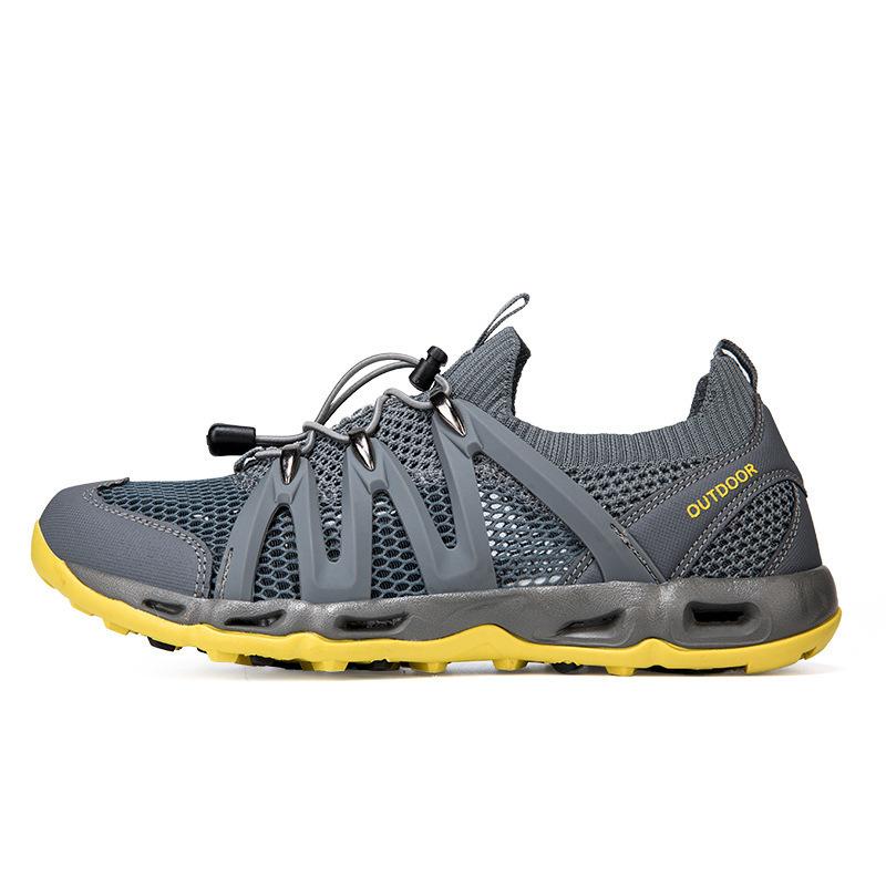 Summer Outdoor Creek Walking Shoes Men's Shoes Mesh Casual Breathable Amphibious Rafting Shoes Non-slip Wading Hiking Shoes Women
