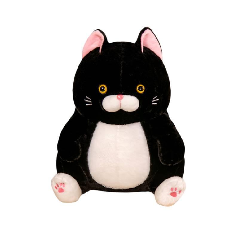 

Очаровательная плюшевая игрушка Кошка Фортуны в стиле Amuse, короткошерстная черно-белая кошка, ПП хлопок, 28см/11,0дюймов 28cm/11.02in