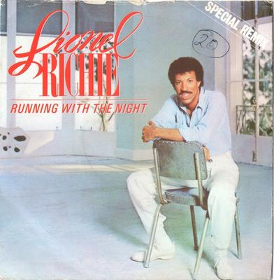 7-inch Plaat LIONEL RICHIE Running With The Night Special Rem TMG1324 Motown 1983 VK SoulFunk Gebruikt