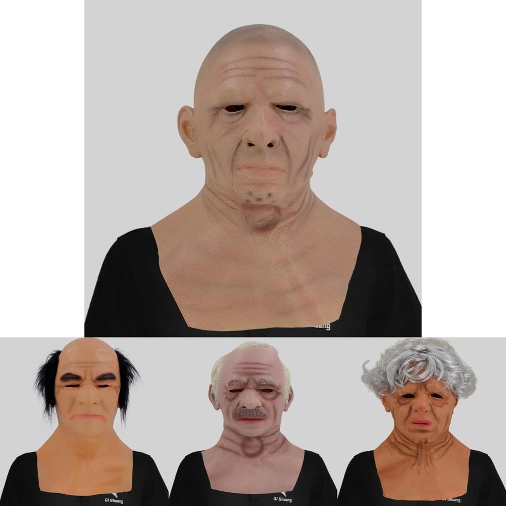 Hilarious Balding Man Latex Full Face Mask For Costume Parties And Halloween Events
