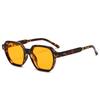  New Fashion Square Women Sunglasses Retro Trending Orange Leopard Rivets Candy Color Sun Glasses Shades UV400