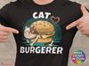 Cat Burger T-Shirt and kids shirt: Funny Cat Lover Gift