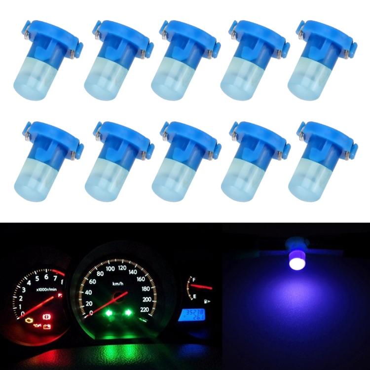 

10 PCS 2W T3 Wedge Instrument Panel LED Light Dashboard Gauge Cluster Indicator Lamp Bulb синий
