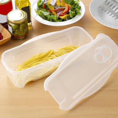 1.3L Microwave Pasta Cooker with Strainer Lid Food Grade High Temperature Resistant Quickly And Easily Noodle Cooking Box Measuring Rings Microwave