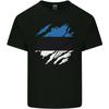 Torn Estonia Flag Estonian Day Football Unisexs Light Cotton Tshirt