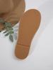 Women's Summer Straw Woven Flip-Flops: Flat Bottom Beach Sandals with Toe Post for Outdoor Use in Large Sizes
