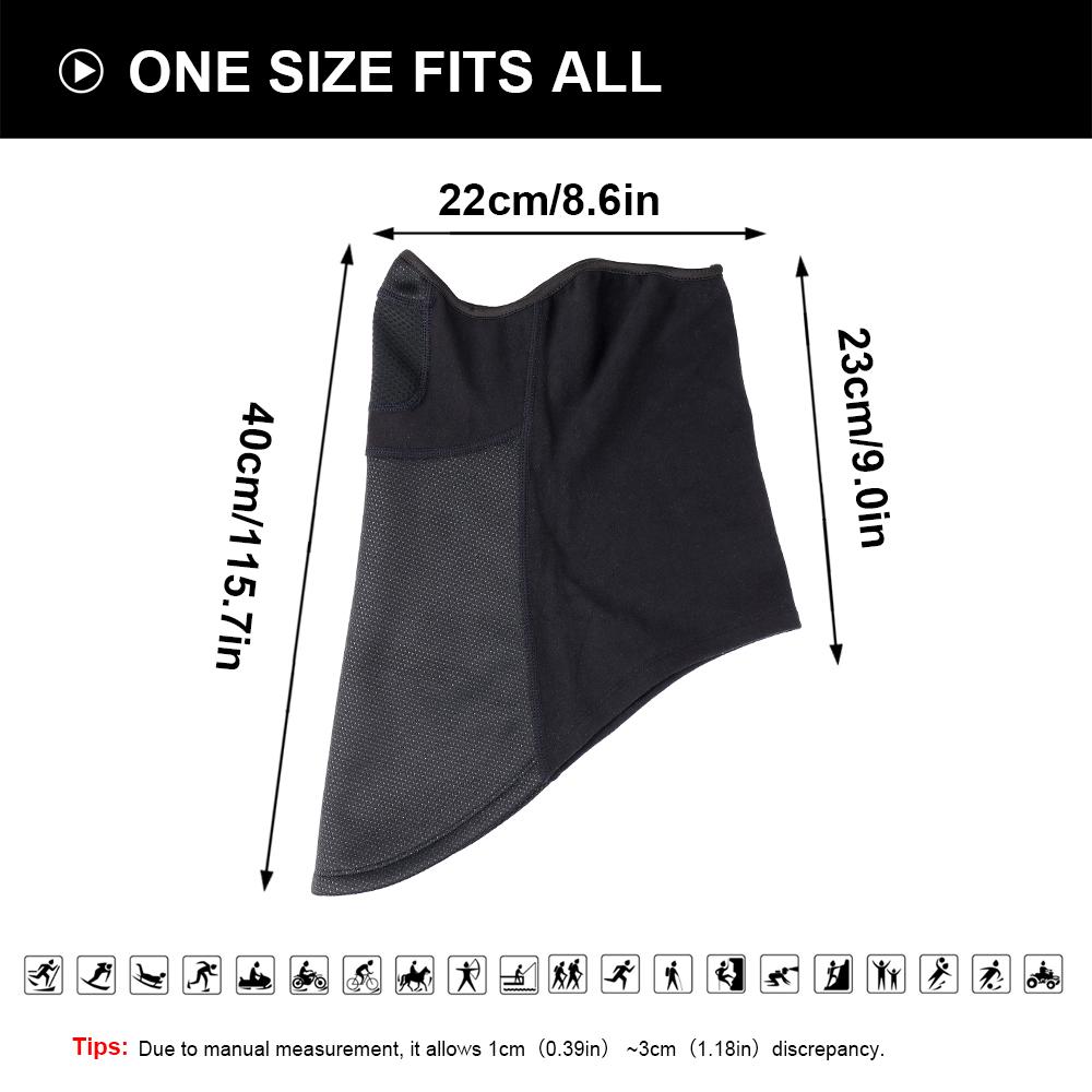 Winter Winddichter Schal Fleece Schlauch Bandana Weiche Halbgesichtsmaske Ski Snowboard Halswärmer Gamasche Thermischer Snood Kopfbedeckung Männer Frauen