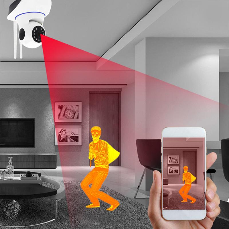 1080P Wireless Network Camera Low Power WIFI Dual Antenna Night Vision IP Cam