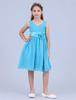 Kids Girls Princess Dress V Neck Flower Tutu Dress Pageant Junior Prom Gown Wedding Bridesmaid Evening Party Dress