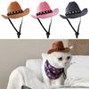 Non-woven Dog Costume Top Hat Adjustable Cat Headwear Pets Star Cowboy Hat  Pet Party
