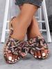 Fashion Plus-size summer fashion casual new slippers for women 2025 flat flat slippers with bow