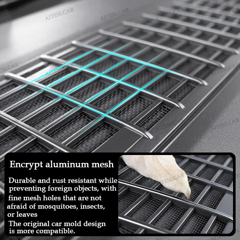 Air Inlet Protective Cover For Tesla Model Y / Y L 2026 Juniper Anti-insect Anti-fouling Front Air-Conditioning Insect-proof Net
