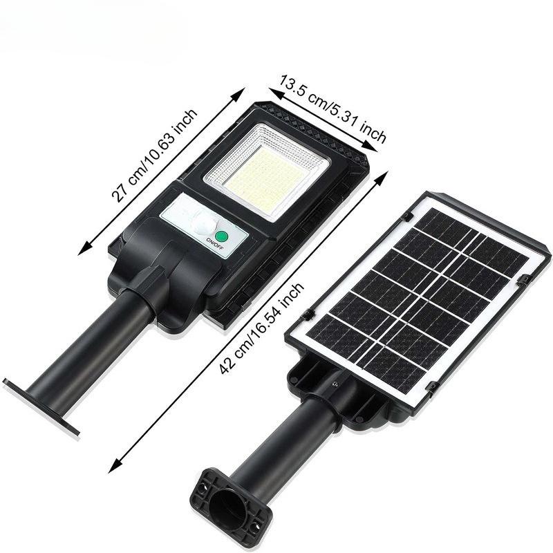 

Solar LED Street Light Super Bright Outdoor 156LED Solar Powered Wall Lamp Waterproof Motion Sensor Garage Garden Fence Floodlig