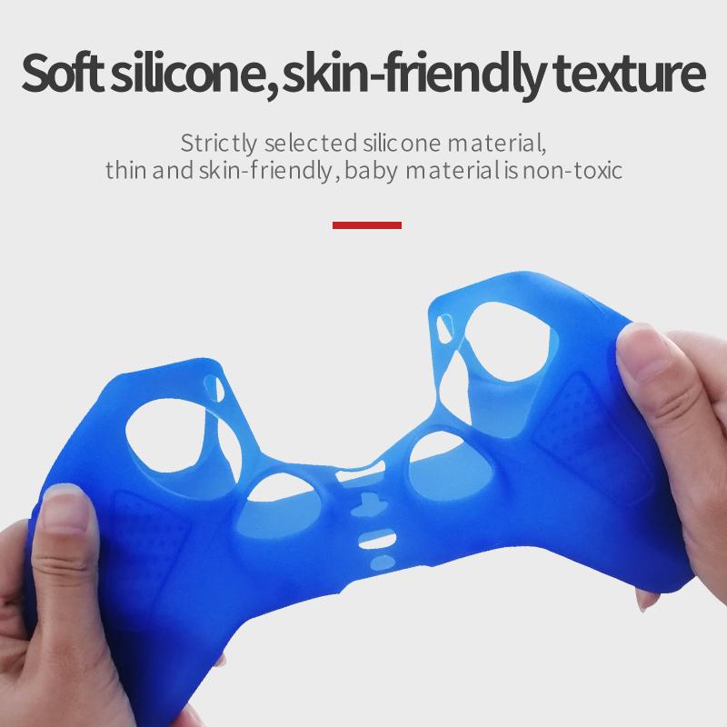 Protective Cover Skin for Playstation 5 Controller Anti-slip Silicone Case for PS5 Gamepad Cover Thumb Grips Sticker Accessories