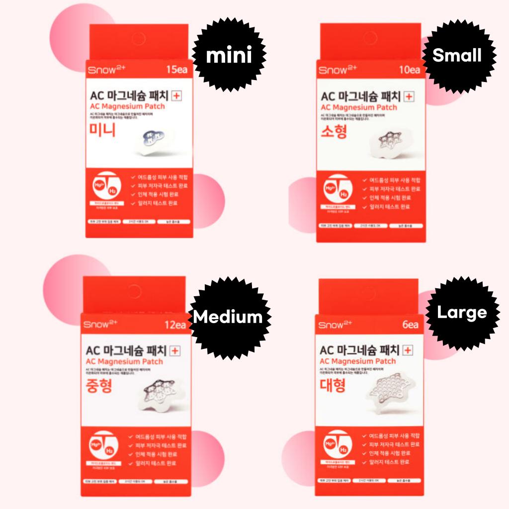 Snow2+ AC Magnesiumplaster (Mini / Liten / Medium / Stor)-punktbehandling/punktpleie