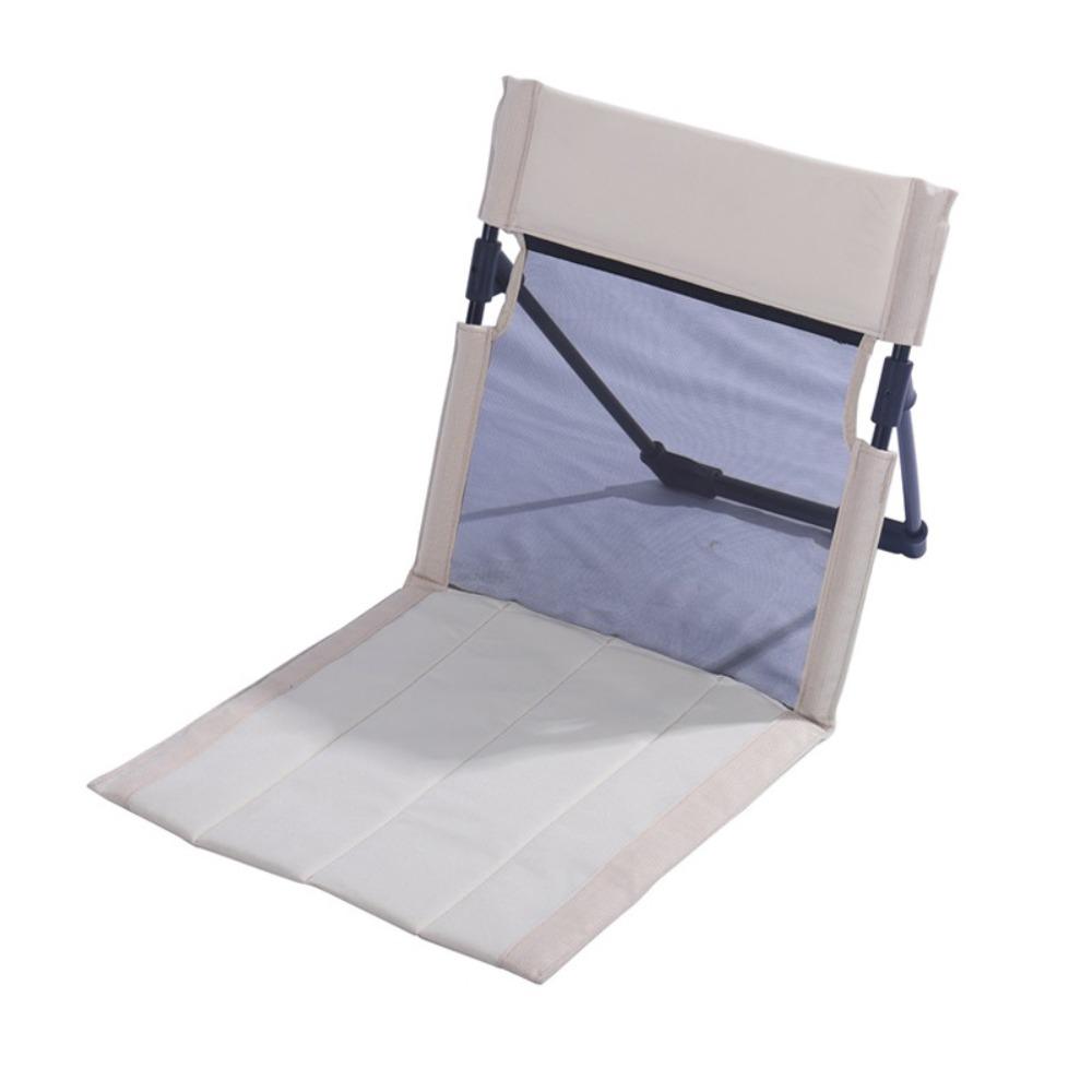 Breathable Foldable Camping Chair Oxford Cloth Mesh Folding Backrest Cushion Durable Comfortable Outdoor Beach Chairs бежевый