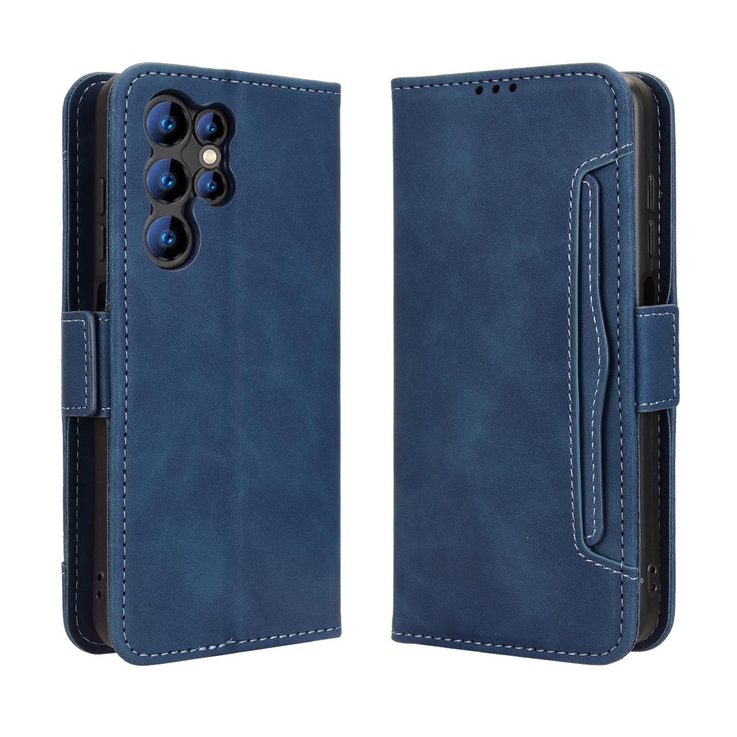 

Для Oukitel C61/Oukitel C61 Pro Кожаный чехол Чехол-кошелек для телефона с несколькими слотами для карт Blue