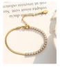 Gold-Plated Zirconia Inlaid Blade Chain Jewelry Set