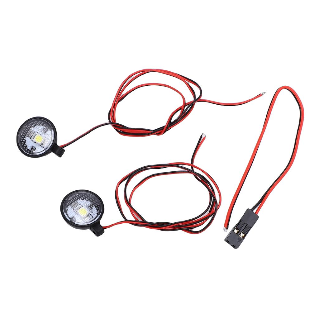 Remote Control Cars Spotlights with   Metal Mounts Round LED RC Car Lights