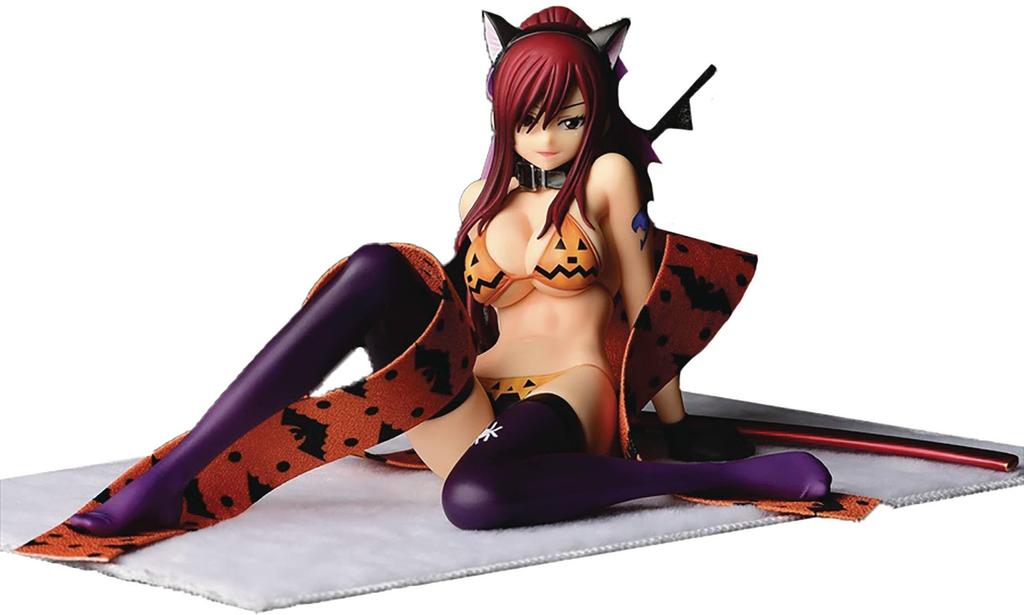 Orca Toys FAIRY TAIL Erza Scarlet Halloween Cat Scale PVC Approximately 250mm in Length Gravure_Style 1/6 Pre-painted Figure,