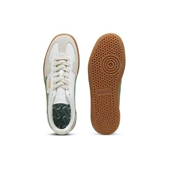 Puma Palermo Leather White Archive Green Gum Unisex Sneakers 396464-07