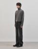 WORK ON BODY OFF Rested Semi-Overfit Turtleneck Knit [Charcoal]