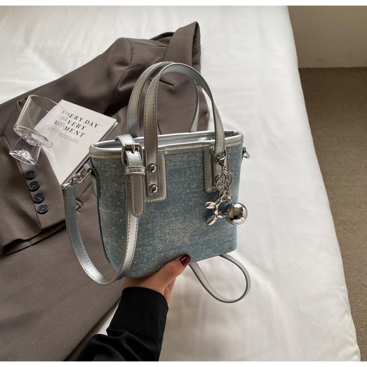 Petit sac seau portable simple pour femme nouveau sac bandoulière messager sac de ville à strass chaud petit sac