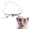 Punk Alien Decent Gothic Mask Nose Mechanical Irregular Metal Face Wearing  Holiday Party Decor