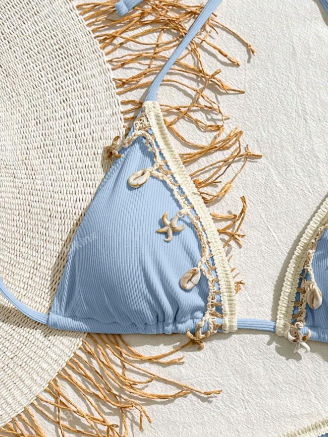 2025 Women’s High-End Tie-Up Sexy Bikini Swimsuit - New Style Two-Piece