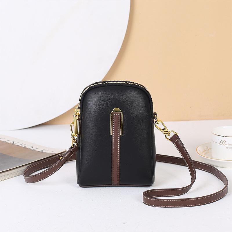 

Mobile Phone Bag Women Crossbody Bag 2025 Summer New Genuine Leather Fashion Versatile Shell Bag Mini Cowhide Shoulder Bag
