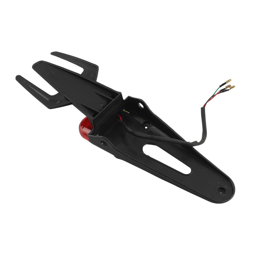 Waterproof Motorcycle Rear Mudguard with 12V LED Brake Light Easy Install Universal Bracket for road Adventures