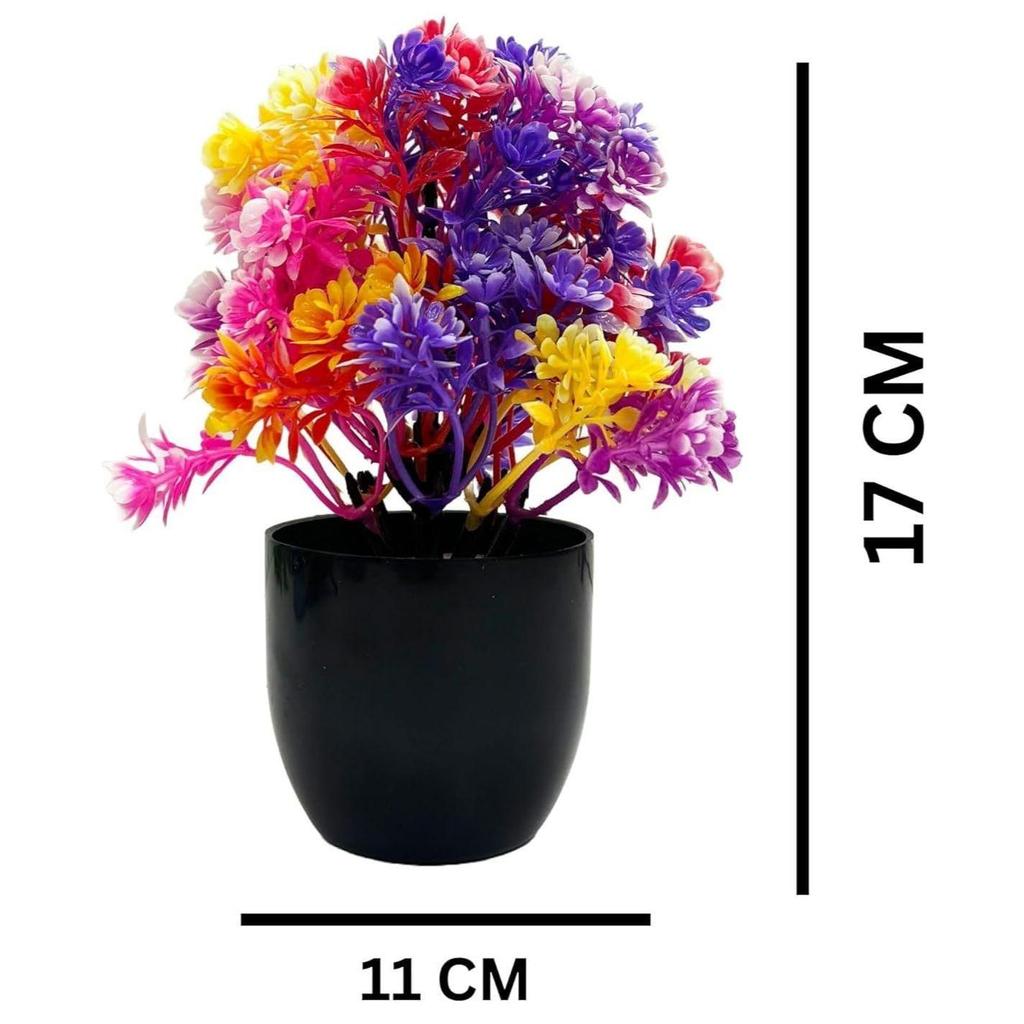 Artificial Potted Plants, Artificial Plastic Eucalyptus Plants Small Indoor Potted Houseplants, Small Faux Plants for Home Decor