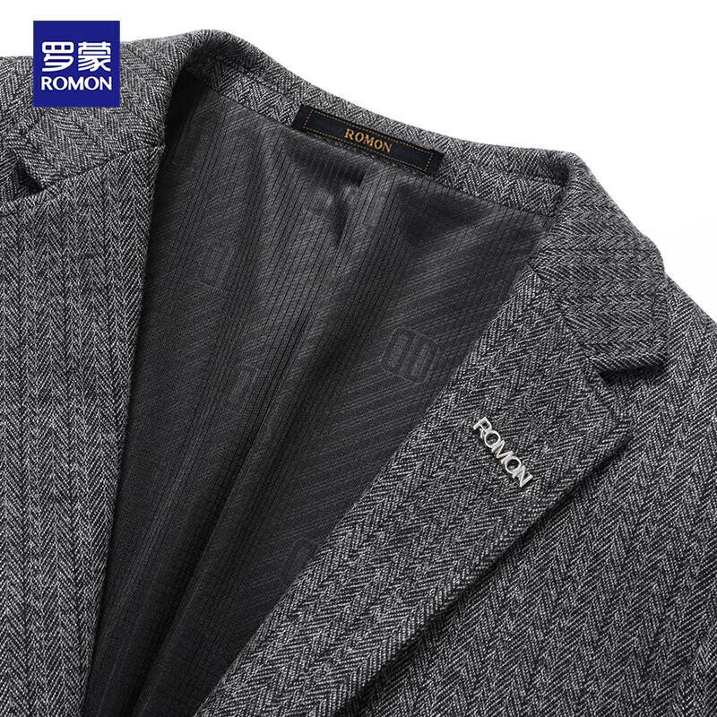 Luomeng Men's Wool Blend Business Casual Blazer