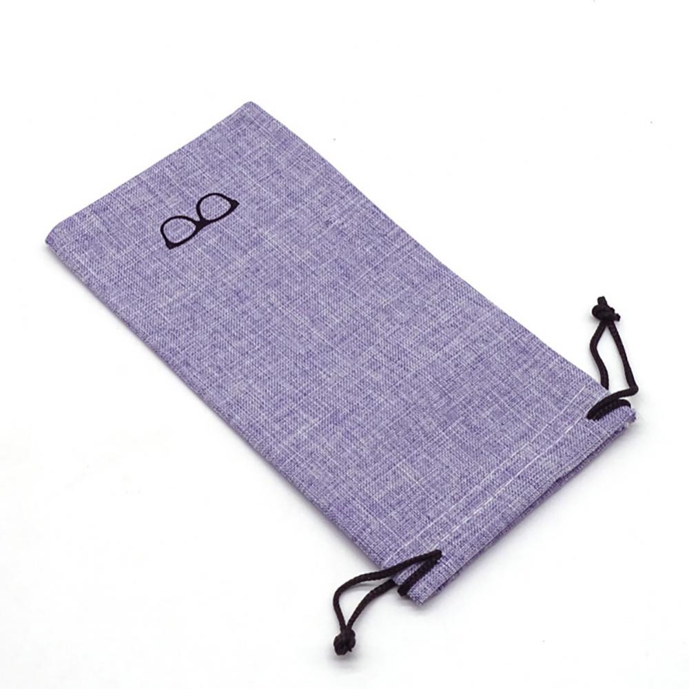 Glasses Bag Microfiber Linen Colorful Fashion For Men Women Sunglasses Eyeglasses Glasses Box Dust Proof Portable Soft
