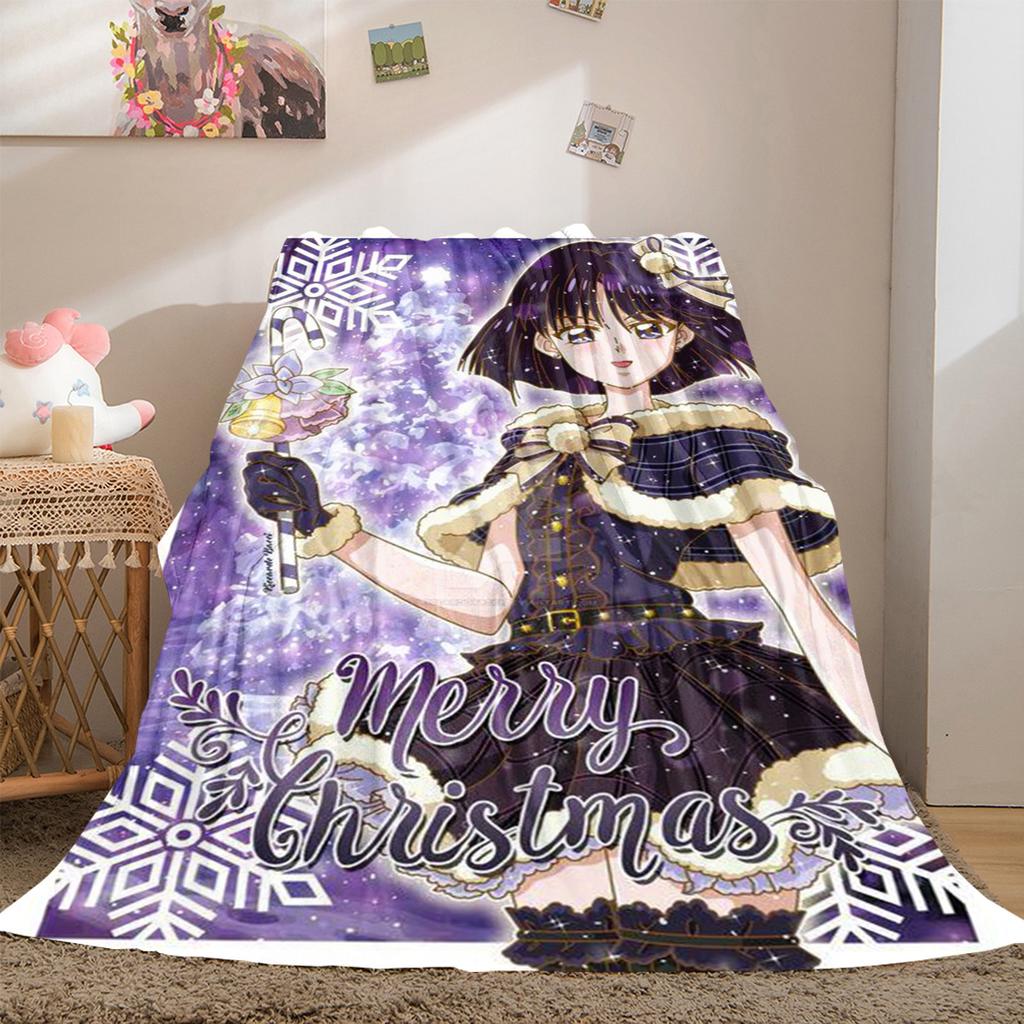 Japanese anime cute cartoon theme Sailor Moon Tsukino Usagi blanket suitable for home beds, sofa covers, office nap, outdoor warm blankets O10