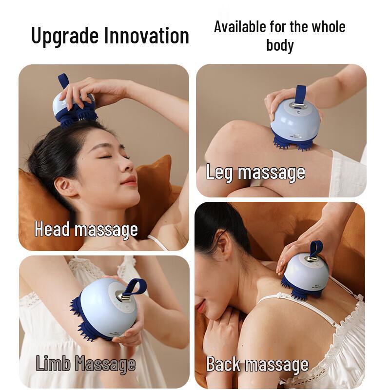 HEZHENG Wireless Octopus Head Scalp Massager CN Plug (adapter Included)
