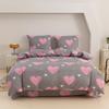 Ropa de cama de algodón 140X200 Corazón Rosa
