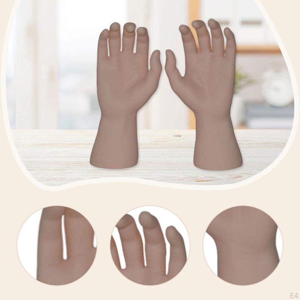 Male Hand Models for Glove Display Photography Shop Right and Left Decorative Halloween Decorations