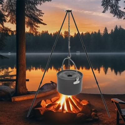 Camping Tripod Stainless Steel Equipment Lightweight Portable Campfire Outdoor