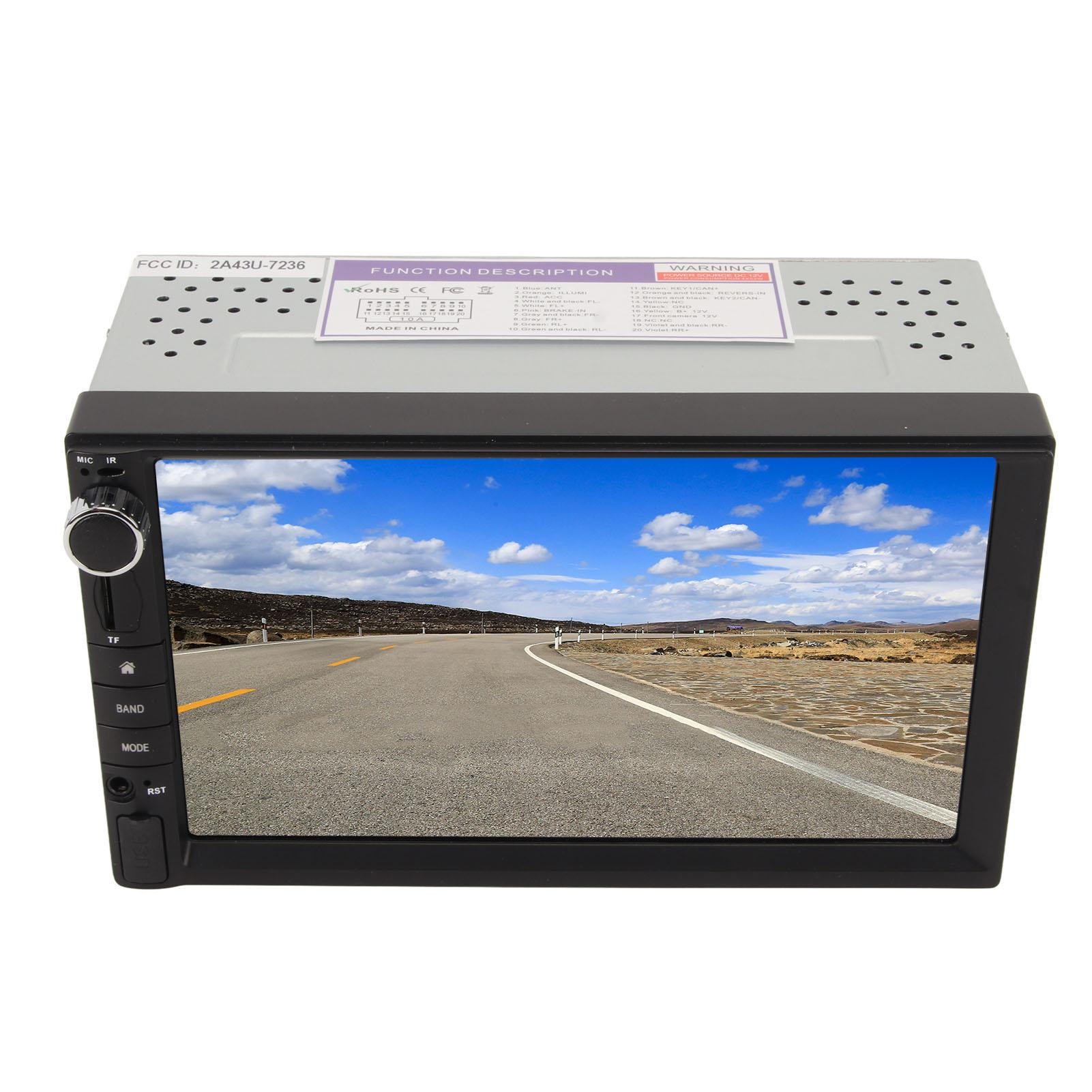 

7-дюймовый MP5-плеер для Carplay для Android Auto Bluetooth Double Din Car Stereo AM FM MP3 USB Touch