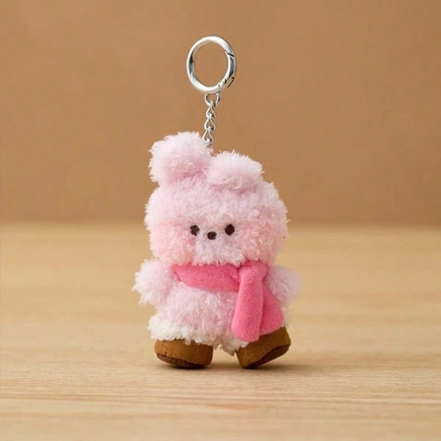 LINE FRIENDS BT21 Kpop Anime and Cartoon-themed Friends Winter Mini Scarves Snow Boots Plush Dolls Handbags and Durable Keychains