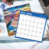 2026 Calendar - JAN 2026 - DEC 2026, 2026 Wall Calendar, 18 Monthly Calendar 2026, 12" x 24" (Open), Wall Calendar 2026 with Unruled Blocks(1.5" x