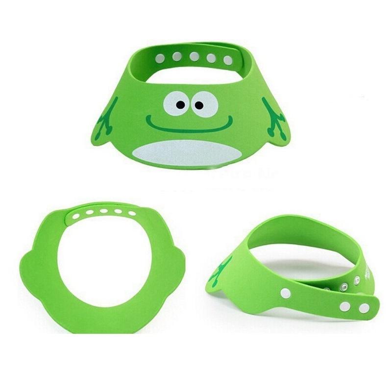 Baby Shampoo Cap Bathing Cap Cute Cartoon Adjustable Kids Shower Hat Hair Shield for Sunshading Hairdressing