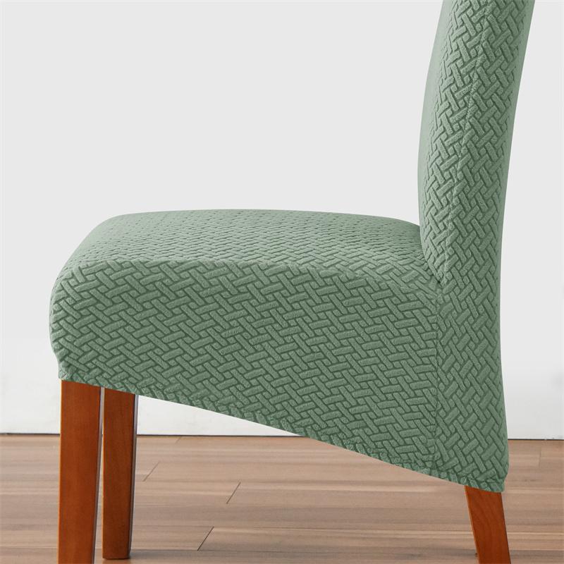 Jacquard Dining Chair Cover Stretch Universal Size Cheap Chairs Seat Covers With Back for Wedding Home Cafe Party Banquet